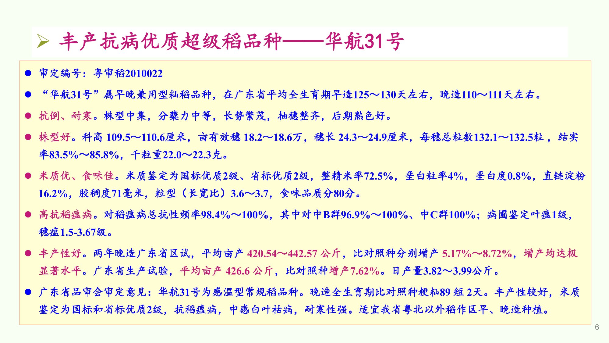 優(yōu)質豐產抗病香型絲苗米品種-華航香銀針-華航31號等品種簡介-6.jpg